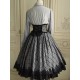 Faeries Daffodil Black Grey Check Corset Skirt(Reservation/Full Payment Without Shipping)